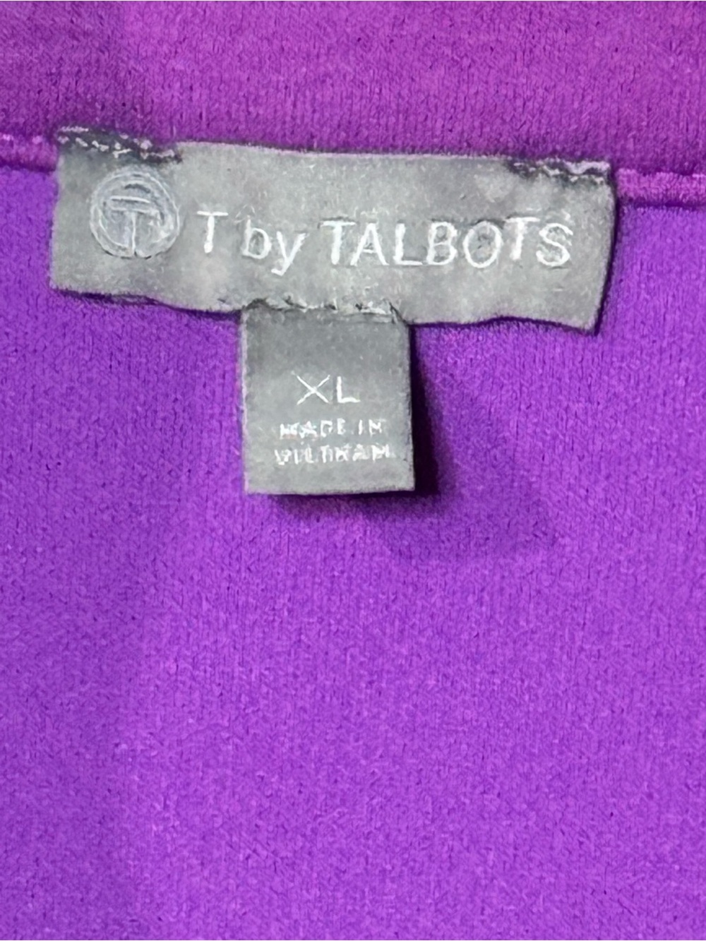 Talbots Bright Purple Zip-Up Bomber Jacket - Picture 7 of 7